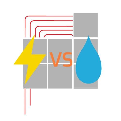 Suelo radiante eléctrico o agua